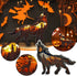 Wooden Wolf Led Light, Halloween Decoration LightsCreative Totem Decoration Halloween Home Decoration, Howling Wolf Night Light Bedside Table Lamp for Bedroom Living Room Nightstand Kids Adult