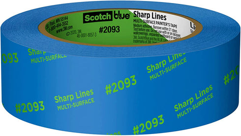 ScotchBlue Sharp Lines Painter's Tape, 1.41 inch x 60 yard, 3 Rolls
