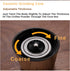 Manual Coffee Grinder-YIUYIUPI Stainless Steel Grinder is Easy to Carry and Coffee Powder of the Thickness can be Adjusted, Suitable for Office, Home Kitchen and Camping (Reddish brown)