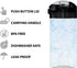 Zak Designs Genesis Non BPA Plastic 18 oz Kids Water Bottle 2 Pieces set Leak-Proof Design is Perfect for Outdoor Sports with Interchangeable Lid and Built-In Carry Handle, Campout