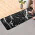 CaTaKu Marble Chic Abstract Area Rug 39x20 Inches Polyester Area Rug Non-Slip Floor Rug Runner Washable Carpet Mat for Kitchen Dinning Room Home Decorative