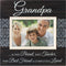 Malden International Designs Sun Washed Words Grandpa Distressed Black Picture Frame, 4x6, Black