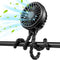 GUSGU Mini Stroller Fan Clip-on for Baby, Small Portable Fan Rechargeable and Handheld, USB Cooling Fan with 3 Adjustable Speeds and Flexible Tripod for Travel, Car Seat, Camping, and Bedroom.