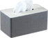 Stylish PU Leather Tissue Box Holder, Square Napkin Holder Pumping Paper Case Dispenser, Facial Tissue Holder with Magnetic Bottom for Home Office Car Automotive Decoration (Gray)