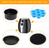 TOMOON Air Fryer Accessories Set of 4, Fit all 3.7Qt, 4.2Qt Power Deep Hot Air Fryer, FDA Compliant,Nonstick Coating,Dishwasher Cleaning