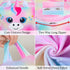 Stuffed Animal Storage Unicorn Bean Bag Chair Cover for Kids Room Organizer and Decor 24x24in (Cover Only)