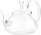 Hemoton Glass Teapot 600ml Teapot Glass Pitcher Clear Crystal Teapot with Raised Handle Transparent Tea Ware for Blooming Loose Leaf Carafe