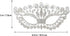 OULII Masquerade Mask Luxury Diamond Rhinestone Fancy Mask Party Crown Mask for Women Lady