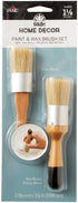 FolkArt Home Decor Chalk and Wax Brushes,