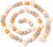 Glaciart One Valentine Felt Ball Garland - Handmade in Nepal Using New Zealand Wool - Reusable, Durable, Stylish & Versatile - Easy to Hang & Maintain Gold, Silver & Neutral Colors Set - 9ft