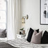 1 Light Modern Vanity Light, Bathroom Vanity Light Brushed Nickel Wall Light Fixtures with Cylinder Crystal Shade