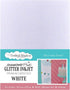 White Diamond Print Glitter Inkjet Premium Cardstock - 8.5 x 11 inch - 104lb / 280gsm Cover - 15 sheets from Cardstock Warehouse