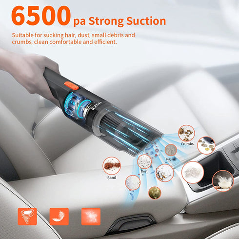 Handheld Vacuum Cordless - Small Hand Vacuum Cordless Rechargeable Mini Portable Car Vacuum for Car