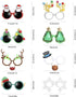 Ocean Line Novelty Christmas Glasses - 8 Pack Creative Funny Eyewear, Happy New Year Celebration, Holiday Sunglasses Party Supplies Decoration for Kids and Adults