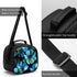 Aqua Flower Lunch Tote Lunch Bag Waterproof Reusable Lunch Box Portable Meal Bag Ice Pack For Kids Boys Girls