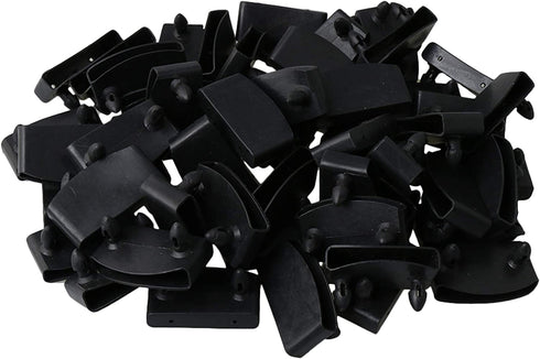 RDEXP 50pcs Black Single End Caps 5cm Length Bed Slat Holders Contains Replacement Part Wooden Slats on Bed
