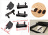 RDEXP 50pcs Black Single End Caps 5cm Length Bed Slat Holders Contains Replacement Part Wooden Slats on Bed