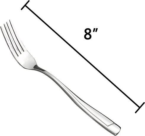 Cand 16-Piece Stainless Steel Dinner Forks, 8 Inch