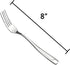 Cand 16-Piece Stainless Steel Dinner Forks, 8 Inch