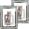 5x7 Glass Picture Frame Sparkle Mirror Edge Photo Frame for Tabletop Set of 2