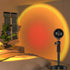 Sunset Lamp, Anivia 360 Degree Rotation Rainbow Projection Lamp, Retractable Night Light Projector Led Lamp, Adjustable Bracket Sunset Projection Lamp for Home Party Living Room Bedroom Decor- Sunset