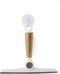 Full Circle Wipe Out Pivoting Shower Squeegee with Hanging Hook, 2 Piece, White
