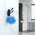 KOKOSIRI Swivel Hooks Solid Metal Foldable Towel Hooks with Multi Three Rotating Arms Swing Arm Triple Robe Hook Hanger, Wall Mounted, Matte Black, B1009BK-P2