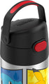 THERMOS FUNTAINER 12 Ounce Stainless Steel Vacuum Insulated Kids Straw Bottle, Pokemon