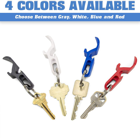 GoPong Ultimate Beer Shotgun Opener - Keychain Tool 10 Pack - Great for Party Favors, Tailgating and More - Choose Your Color