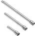 ARES 70243 - 3-Piece 1/4-Inch Drive Socket Extension Set - Includes 2-Inch, 4-Inch and 6-Inch Extensions - Premium Chrome Vanadium Steel with Mirror Finish