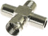 E-outstanding 3 Way Splitter Combiner 1PC RG6 Male to 3 Female 4 Way Coax Cable Splitter Adapter F-Type Connector for Video VCR Antenna TV Cable Satellite TV Tuner Antenna