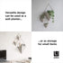 Umbra Trigg Hanging Planter Vase & Geometric Wall Decor Ceramic Container - Great For Succulent Plants, Air Plant, Mini Cactus, Faux Plants and More, Large, Concrete/Copper