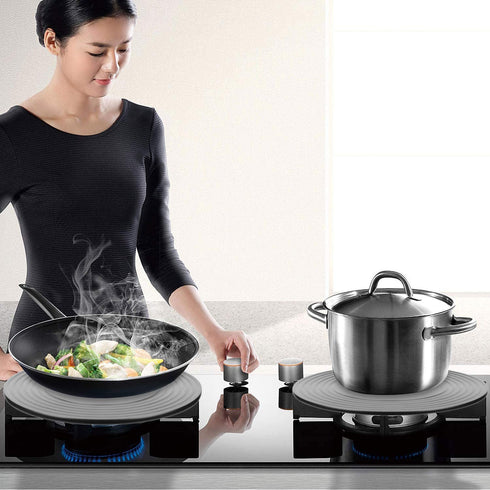 FYINTON Heat Diffuser For Gas Stovetop,Cookware Accessories,9.4inch Stove Diffuser for Pot Protection,Round Fast Defrosting Tray,Multifunctional Thawing Plate for Defrosting of Frozen Food