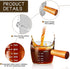 Tanlade Single Spout Espresso Shot Glass with Wood Handle Espresso Glass 75 ml Carafe Shot Glass Measuring Cup Mini Milk Glass Cup with Handle for Milk Coffee Espresso Making (1)