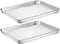 Baking Sheet Cookie Sheet Set of 2, Umite Chef Stainless Steel Baking Pans Tray Professional 12 inch, Non Toxic & Healthy, Mirror Finish & Rust Free, Easy Clean & Dishwasher Safe