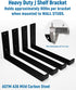 LEOPO Shelf Brackets for 8 inch Shelves, Floating Shelf Brackets for DIY, 1/5 inch Thick Heavy Duty Brackets, 4 Pack