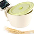 shopwithgreen Instant Noodle Cup With Lid, 40 OZ Ramen Bowl with Handle and Phone Holder - Microwave & Dishwasher Safe (Green)