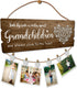 Buecasa Gifts for Grandma from Grandson and Granddaughter - Nana Grammy Birthday Gifts Picture Holder with 6 Heart Clips 15.8x6.0 Inches