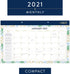 2021 Desk Calendar Simplified by Emily Ley for AT-A-GLANCE, Monthly Desk Pad, 17-3/4" x 11", Compact, Pineapples (EL53-705) (EL53-705-21)