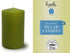 Hyoola Olive Green Pillar Candles 2x4 Inch - 4 Pack Unscented Pillar Candles Bulk - European Made