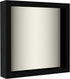 Americanflat 8x8 Shadow Box Frame in Black with Soft Linen Back-Composite Wood with Shatter Resistant Glass for Wall and Tabletop