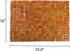 Dicunoy Bathroom Bamboo Mat, Bamboo Shower Rug, Wooden Toilet Doormats for Shower Doorsteps, Sauna, Tub (23.6" L x 16" W)
