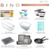 BINO | Plastic Storage Bins, Small - 4 Pack | The SOHO Collection | Multi-Use Organizer Bins | Built-in Handle | BPA-Free | Pantry Organization | Home Organization | Fridge Organizer | Freezer Org