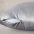 WACOMECO Velvet Throw Pillow Covers - Soft Decorative Cushion Covers Cases with Gold Leather for Sofa Bedroom Livingroom Car, 18 x 18 in, Grey and White