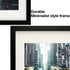Picture Frame 10x12 Black Picture Frames Set of 2, Display Pictures 7x9 with Mat or 10x12 Without Mat, Solid Wood Photo Frames for Wall or Tabletop Display,Black