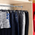 Titan Mall Pants Hangers 30 Pack 10 Inch Black Plastic Skirt Hanger with Non-Slip Big Clips and 360 Rotatable Hook, Durable and Sturdy Plastic Hanger, Elegant and Economical for Hanging Pants