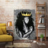 Black Queen Wall Art African American Black Queen Girl Canvas Wall Art African Black Art Prints Painting Abstract Contemporary Canvas Poster Home Decor for Bedroom Living Room Bar Hotel Wall Decor UNFRAMED