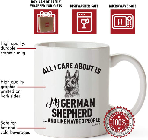 German Shepherd Mom Gifts Mug For Christmas Women Men Dad Decor Lover Decorations Stuff I Love German Shepherd Coffee Accessories Talking Art Apparel Funny Birthday Gift Products Dog Coffee Cup Mugs