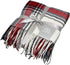 Plaid Throw Blanket 50 x 60 Inch Decorative Classic Blanket Comfortable and Ultra-Soft Ideal for Living Room, Couch, Travelling (50"x60", Ivory Multi)