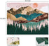 QWQHI Wall Tapestry, Nature Tapestry Mountain Sunset Forest Tapestry Wall Hanging for Living Room Bedroom